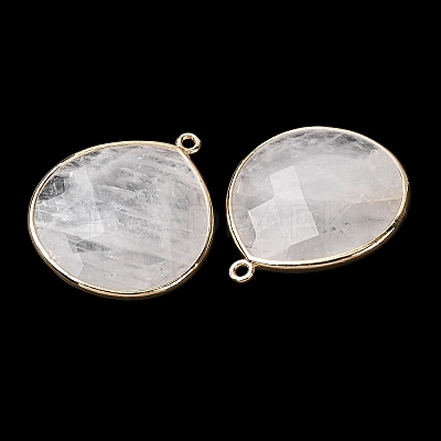 Natural Quartz Crystal Pendants G-B009-07G-W-1