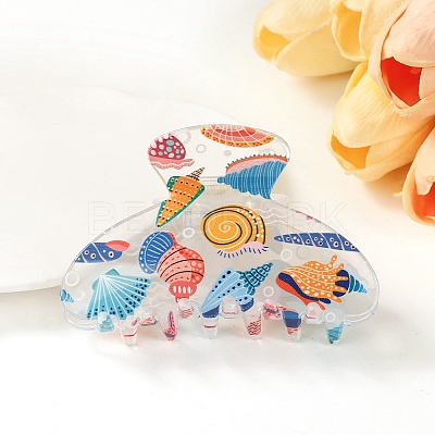 Transparent PVC Claw Hair Clips PW-WGF0C26-06-1