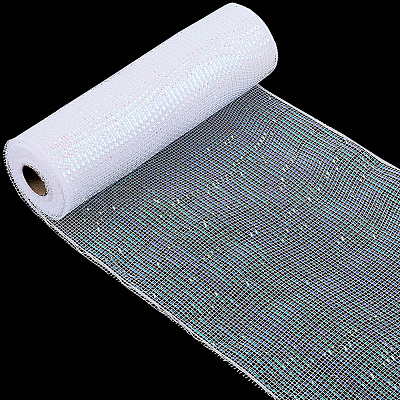 PP Christmas Poly Mesh Ribbon Rolls for DIY Christmas Projects Wreaths Party Decorations Packaging Crafts AJEW-WH20006-134A-1