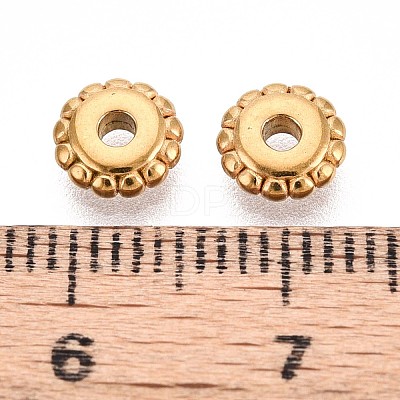 304 Stainless Steel Disc Beads STAS-P319-14B-G-1