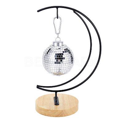 Iron with Wood Display Stands ODIS-WH0080-28A-1