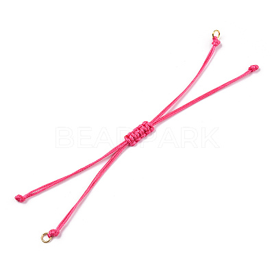 Korean Waxed Polyester Cord Braided Bracelets MAK-T010-05G-1