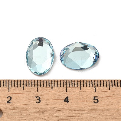 Glass Rhinestone Cabochons RGLA-P037-13A-D202-1