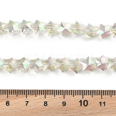 Electroplate Transparent Glass Beads Strands LS-EGLA-U004-03A-HP06-1