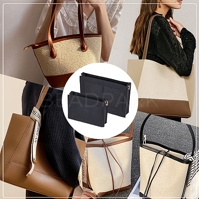 2Pcs 2 Style Wool Felt Bag Organizer Inserts FIND-WR0007-41B-1