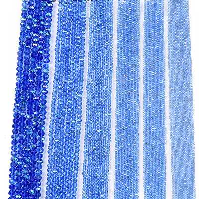 Electroplate Glass Beads Strands EGLA-A044-T1mm-L14-1