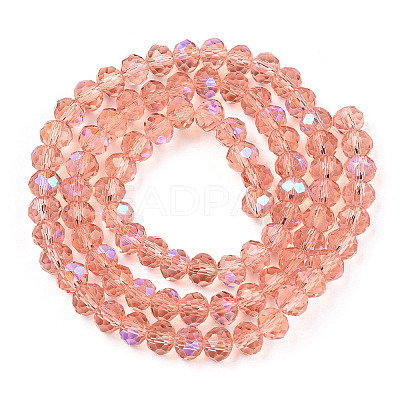 Electroplate Glass Beads Strands EGLA-A034-T8mm-L24-1