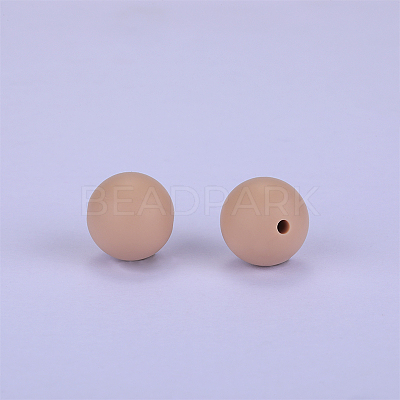 Round Silicone Focal Beads SI-JX0046A-85-1