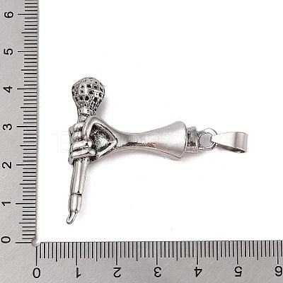 Tibetan Style Alloy Pendants FIND-B040-16AS-1