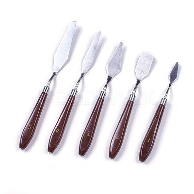 Tarnish Resistant Oil Painting Scraper Knife AJEW-L072-22-1