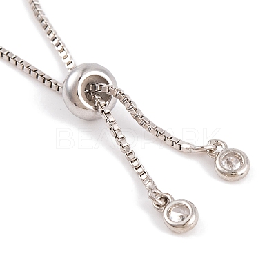 Butterfly Rack Plating Brass Box Chain Slider Bracelets BJEW-S148-02P-1