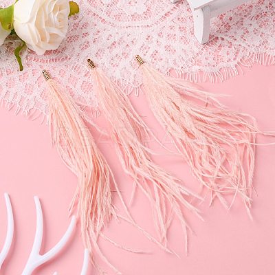 Ostrich Feather Tassel Big Pendant Decorations FIND-S302-08B-1