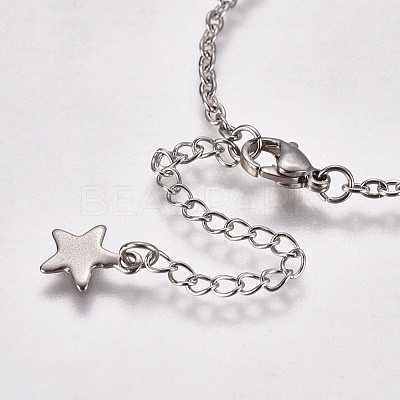 Tarnish Resistant 304 Stainless Steel Bracelet Making STAS-L248-006P-B-1