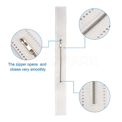 2Pcs 2 Colors Nylon Zipper with Brass Finding DIY-GN0001-01-1