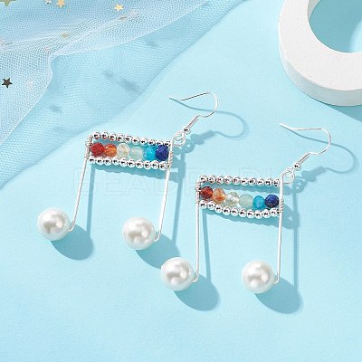 Brass Dangle Earrings EJEW-TA00803-1