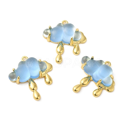 Translucent Resin Pendants KK-C023-04B-1