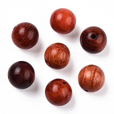 Natural Wood Beads WOOD-S666-10mm-01-1