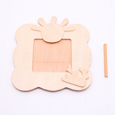 Unfinished Natural Wood Photo Frames WOOD-WH0110-31-1