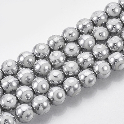 Electroplate Glass Beads Strands LS-EGLA-T012-02F-8MM-1