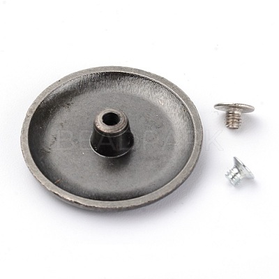 Alloy & Iron Craft Solid Screw Rivet PALLOY-WH0084-20EB-1