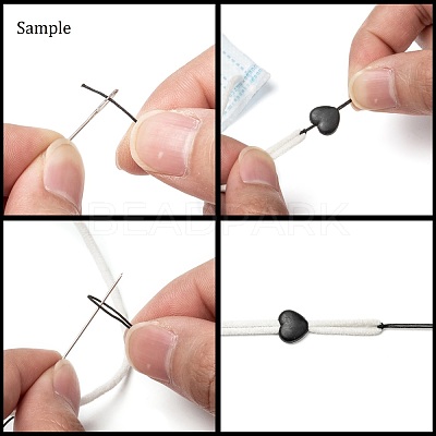 Heart Transparent PVC Plastic Cord Lock for Mouth Cover KY-D013-03E-1