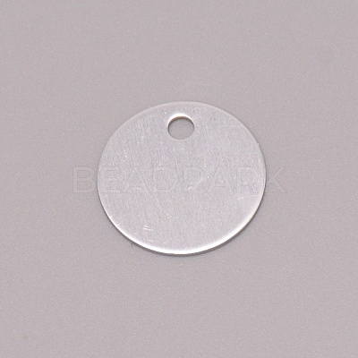 Blank Round Aluminum Engraved Pet Dog ID Tag FIND-WH0096-19B-1