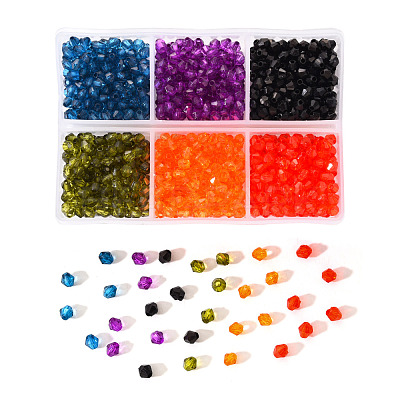 Transparent Acrylic Beads TACR-YW0001-4MM-04-1