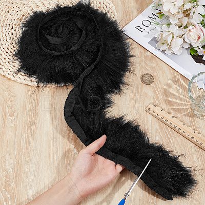 1M Acrylic Fiber Faux Fur Ribbon OCOR-BC0009-20B-1
