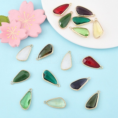 5Pcs Glass Pendants GLAA-YW0004-78A-1