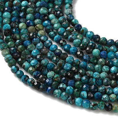 Natural Chrysocolla Beads Strands G-Z150-A05-2mm-A-1