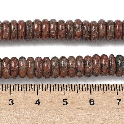 Natural Red Sesame Jasper Beads Strands G-G329-A04-3x8mm-1