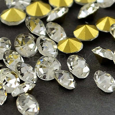 Glass Pointed Back Rhinestone RGLA-PP17-01B-1