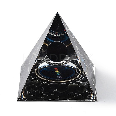 Orgonite Pyramid Resin Energy Generators AJEW-D056-01C-1