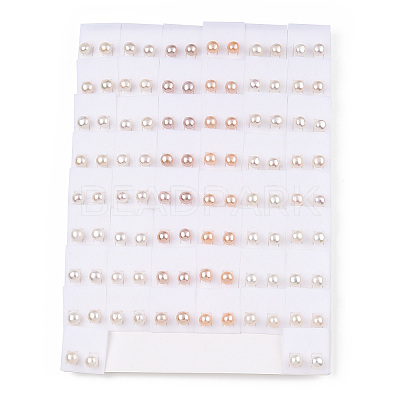 Natural Pearl Stud Earrings PEAR-N020-07C-1