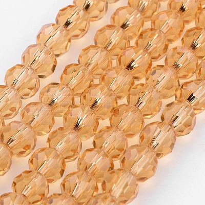 Transparent Glass Bead Strands GLAA-G013-6mm-92-1