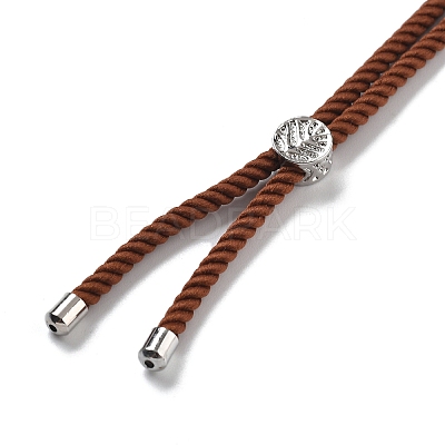 Twisted Nylon Cord Silder Bracelets DIY-B066-03P-09-1