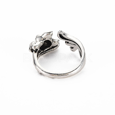 Men's Alloy Cuff Finger Rings RJEW-N029-079-1