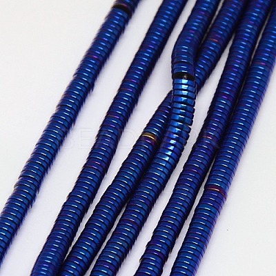 Electroplate Non-magnetic Synthetic Hematite Beads Strands G-J164A-4mm-05-1