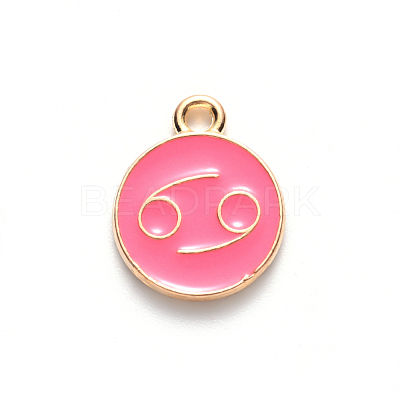 Alloy Enamel Pendants X-ENAM-S124-01A-03D-1