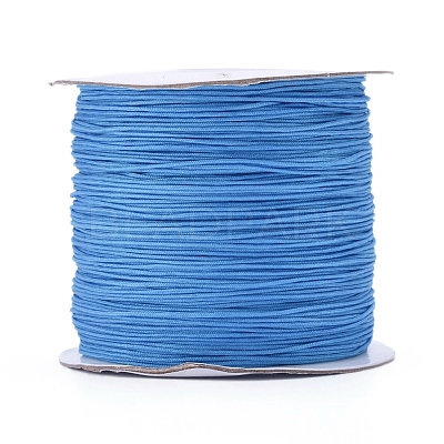 Nylon Braided Cord for Woven Jewelry Making Macrame Craft NWIR-D055-0.6mm-12-1
