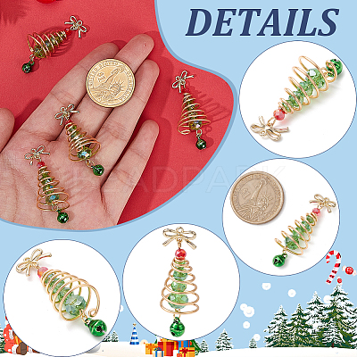 20Pcs Glass & Alloy Pendants FIND-SC0020-37-1