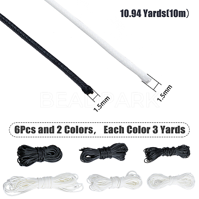 6 Bags 6 Styles PU Leather Cord LC-FH0001-002-1