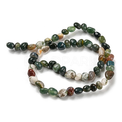 Natural Indian Agate Bead Strands G-P070-51A-1