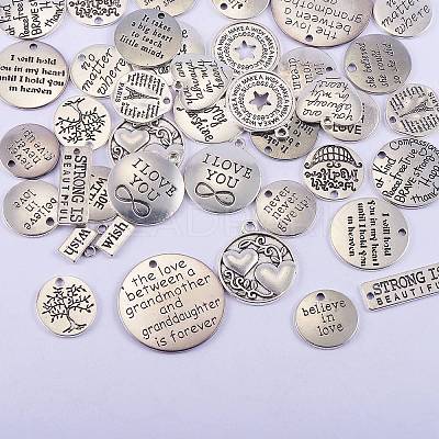 40Pcs 20 Style Tibetan Style Alloy Pendants TIBEP-SZ0001-03-1