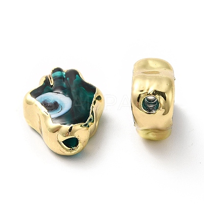 Handmade Evil Eye Lampwork Beads LAMP-F026-03F-1