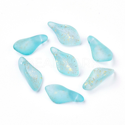 Frosted Glass Pendants GLAA-L027-B02-1