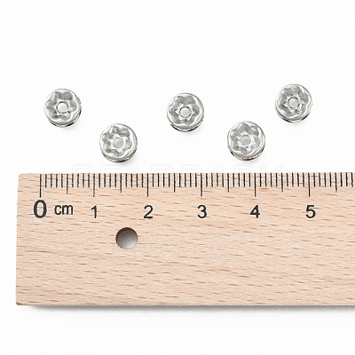 316 Surgical Stainless Steel Crystal Rhinestone Spacer Beads STAS-N032-05P-1