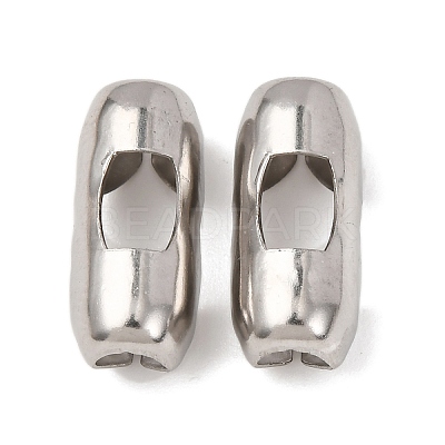 Tarnish Resistant Stainless Steel Ball Chain Connectors X-STAS-L018B-P-1