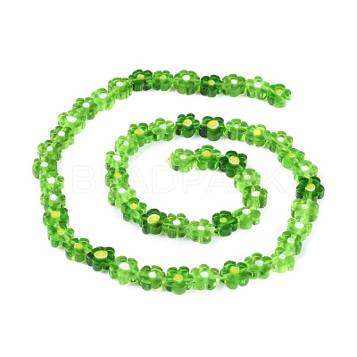 Handmade Millefiori Glass Bead Strands X-LAMP-J035-8mm-04-1