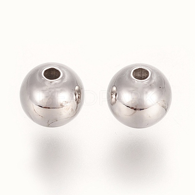 Brass Round Spacer Beads KK-L147-197P-4mm-NR-1